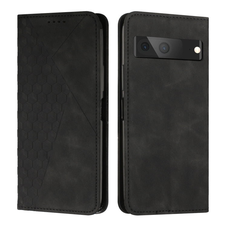For Google Pixel 7 Diamond Splicing Skin Feel Magnetic Leather Phone Case