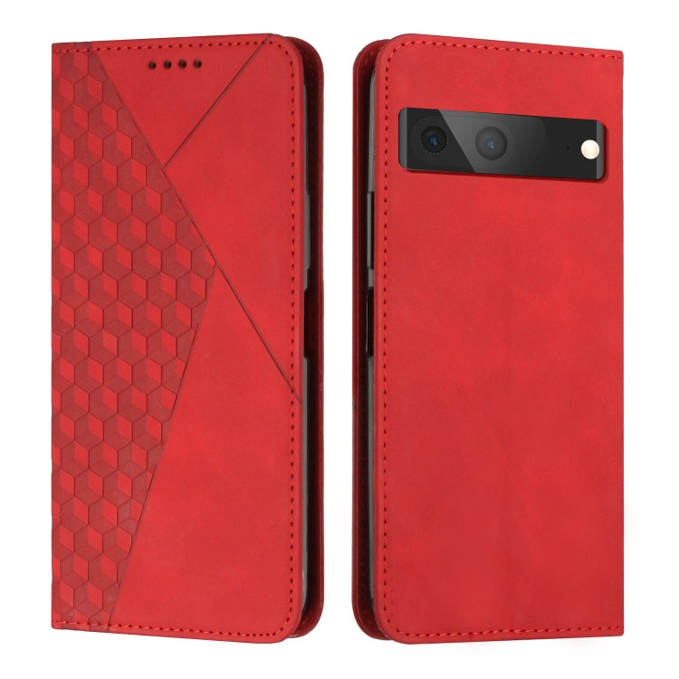 For Google Pixel 7 Diamond Splicing Skin Feel Magnetic Leather Phone Case