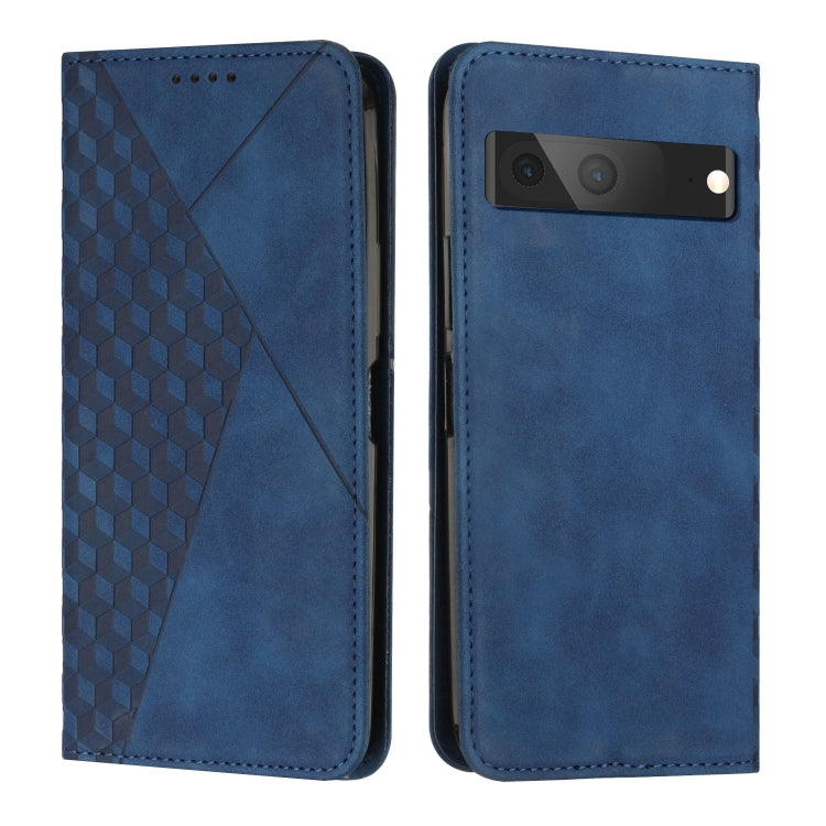 For Google Pixel 7 Diamond Splicing Skin Feel Magnetic Leather Phone Case