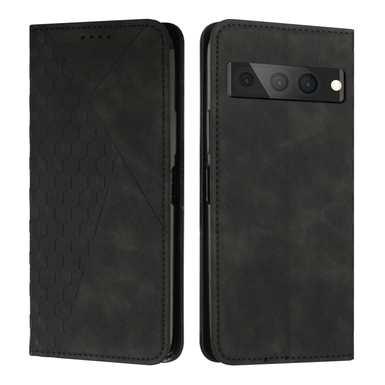 For Google Pixel 7 Pro Diamond Splicing Skin Feel Magnetic Leather Phone Case