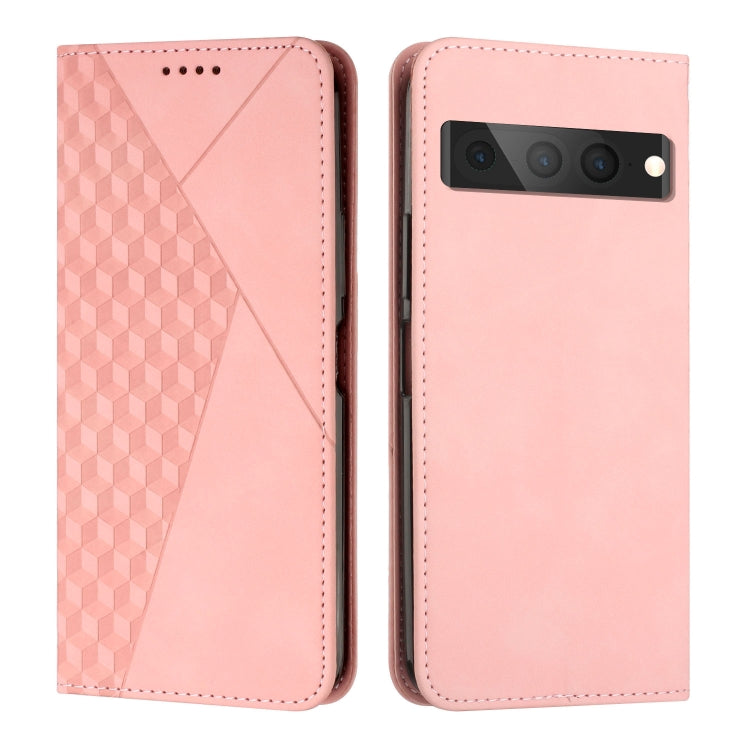 For Google Pixel 7 Pro Diamond Splicing Skin Feel Magnetic Leather Phone Case