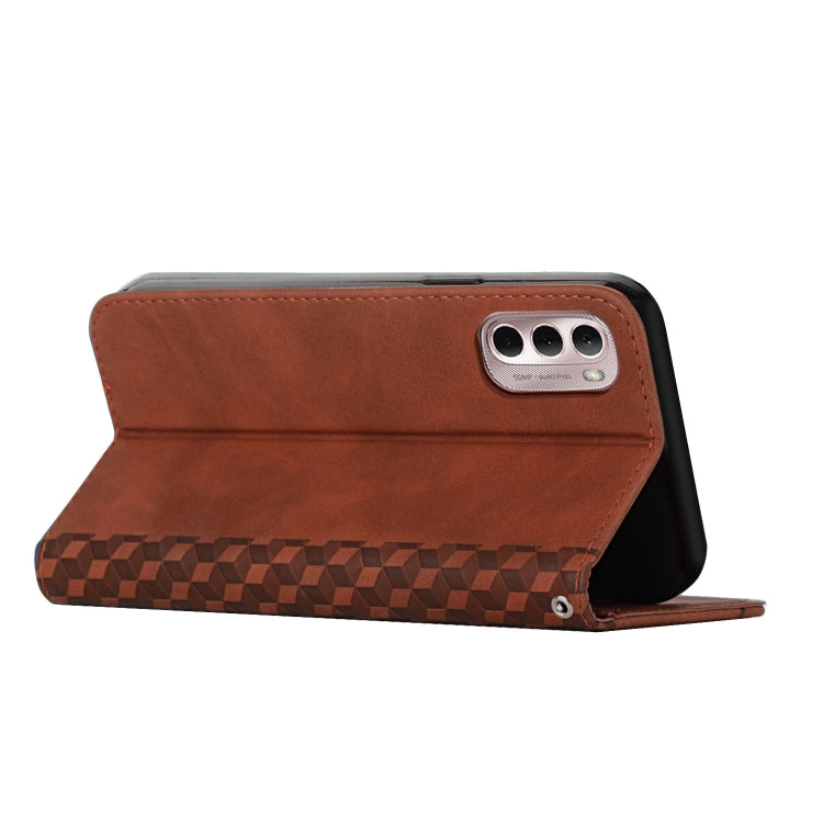 For Motorola Moto G Stylus 2022 4G Diamond Splicing Skin Feel Magnetic Leather Phone Case