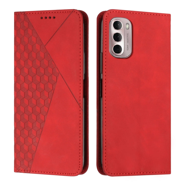 For Motorola Moto G Stylus 2022 5G Diamond Splicing Skin Feel Magnetic Leather Phone Case
