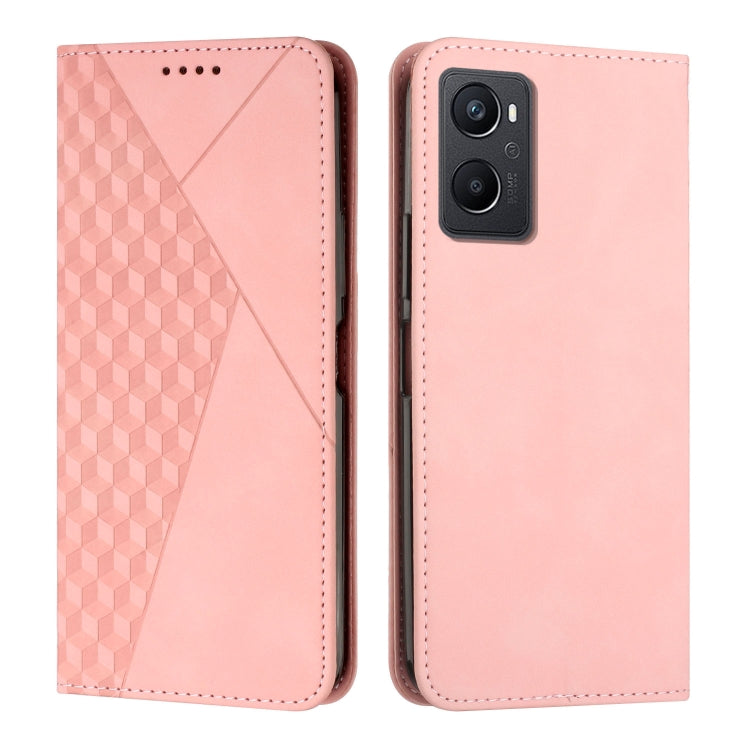 For OPPO A96 5G/Reno 7 Z/OnePlus Nord N20 5G Diamond Splicing Skin Feel Magnetic Leather Phone Case