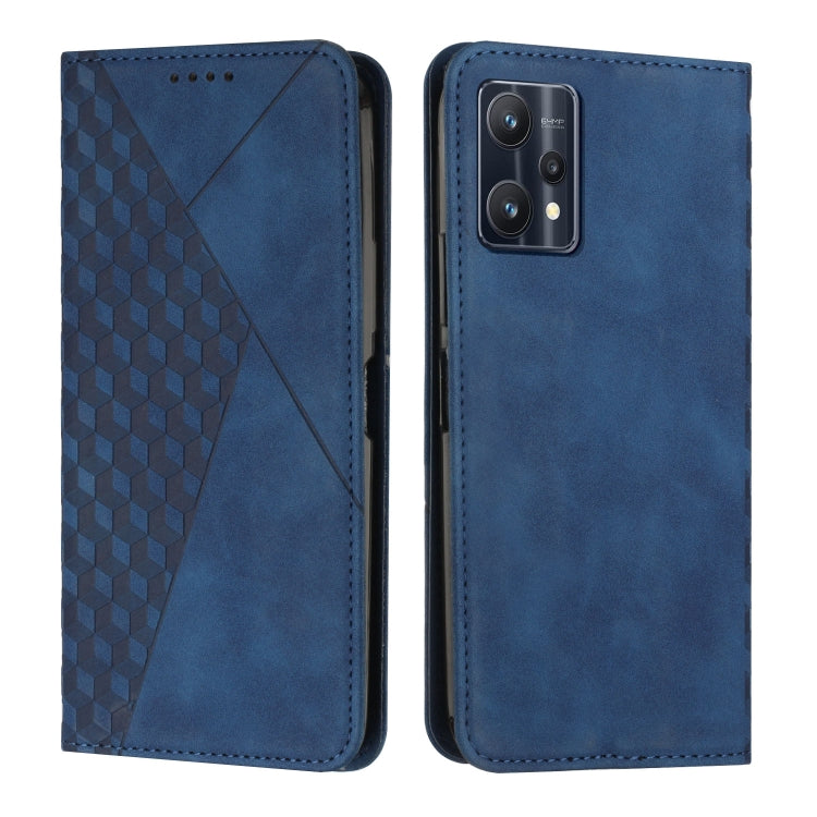 For OPPO Realme 9 Pro/Realme V25 Diamond Splicing Skin Feel Magnetic Leather Phone Case