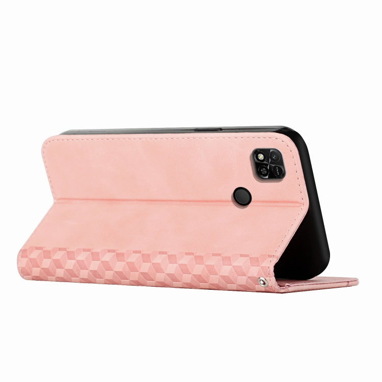 For Xiaomi Redmi 10A/Poco C31/Redmi 9C Diamond Splicing Skin Feel Magnetic Leather Phone Case