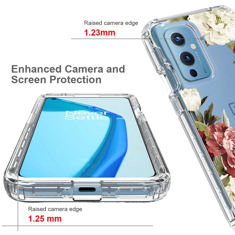 For OnePlus 9 PC+TPU Transparent Painted Phone Case