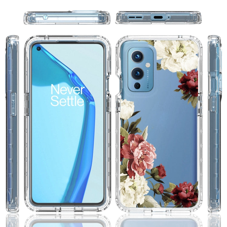 For OnePlus 9 PC+TPU Transparent Painted Phone Case
