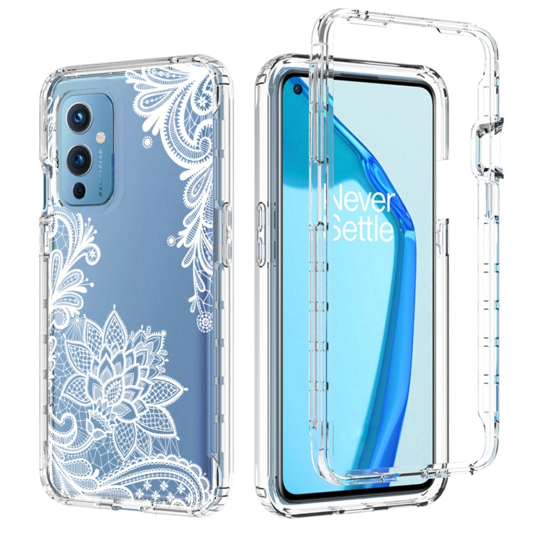 For OnePlus 9 PC+TPU Transparent Painted Phone Case