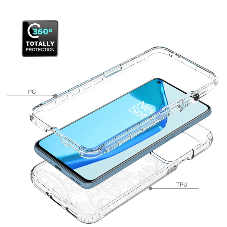 For OnePlus 9 PC+TPU Transparent Painted Phone Case