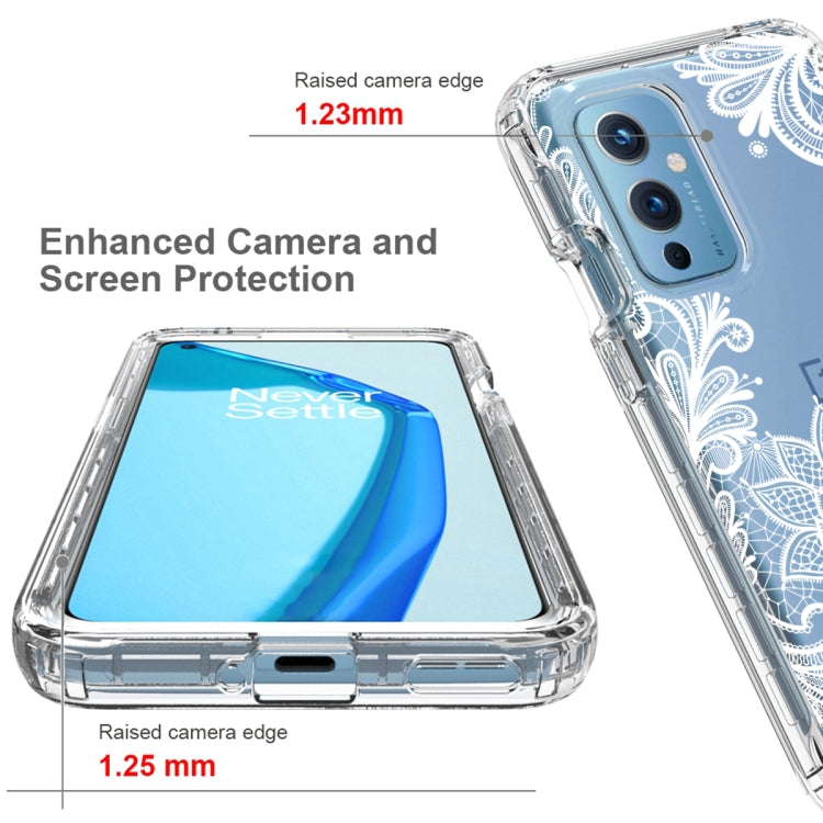 For OnePlus 9 PC+TPU Transparent Painted Phone Case