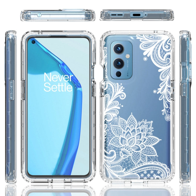 For OnePlus 9 PC+TPU Transparent Painted Phone Case