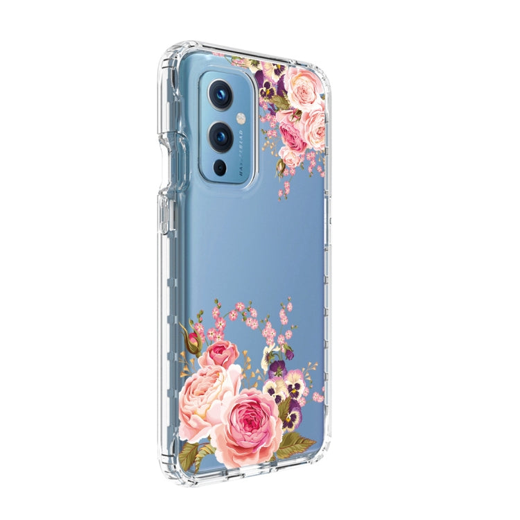 For OnePlus 9 PC+TPU Transparent Painted Phone Case
