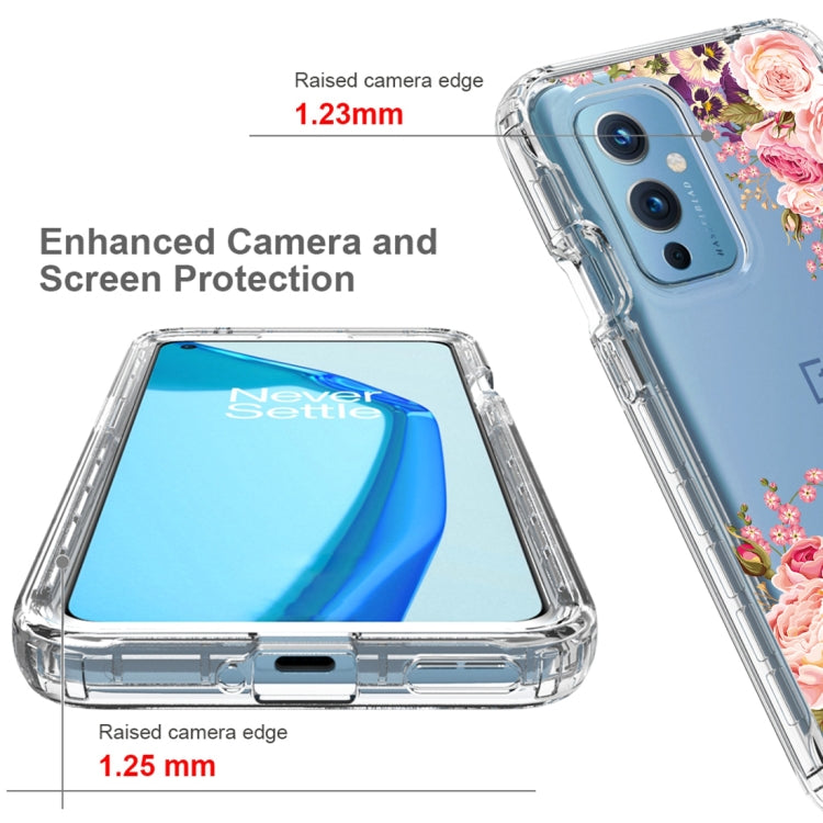 For OnePlus 9 PC+TPU Transparent Painted Phone Case