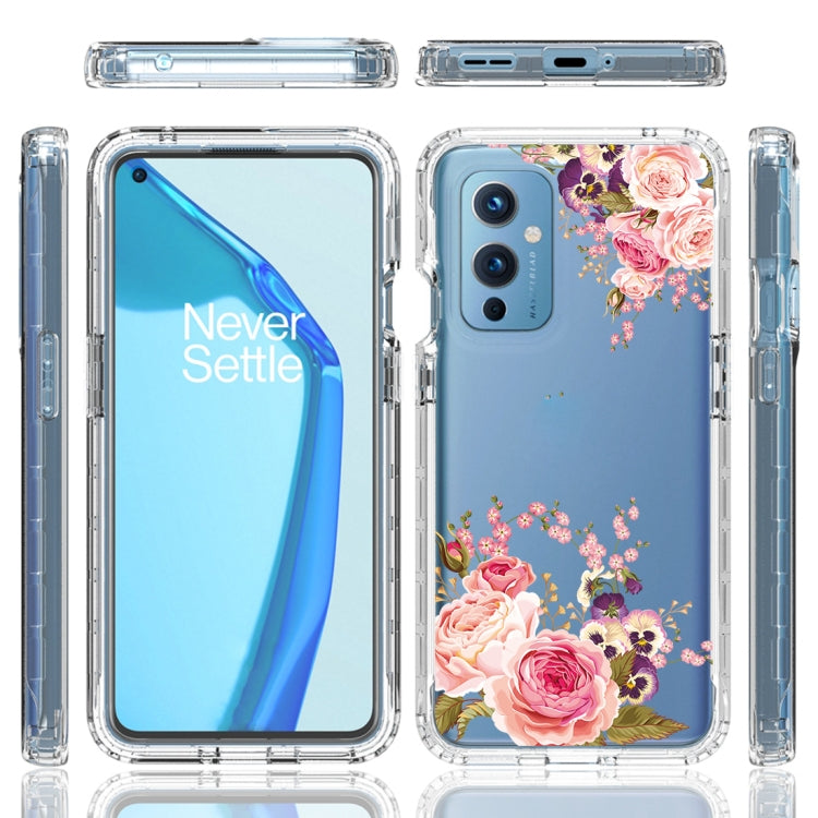 For OnePlus 9 PC+TPU Transparent Painted Phone Case