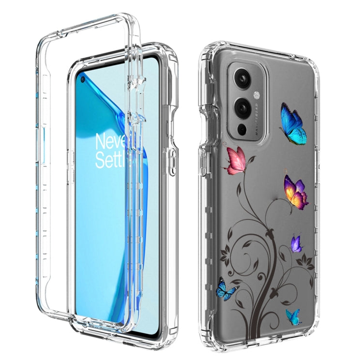 For OnePlus 9 PC+TPU Transparent Painted Phone Case