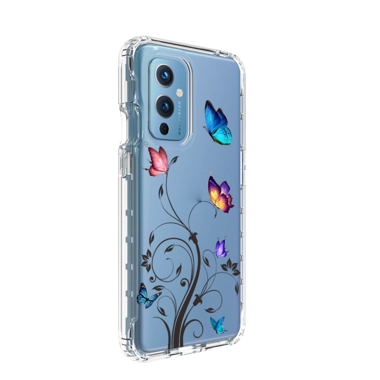 For OnePlus 9 PC+TPU Transparent Painted Phone Case