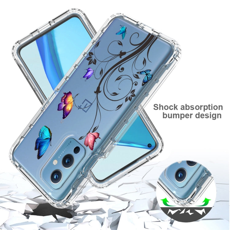For OnePlus 9 PC+TPU Transparent Painted Phone Case