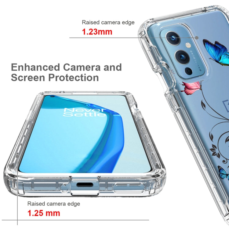 For OnePlus 9 PC+TPU Transparent Painted Phone Case