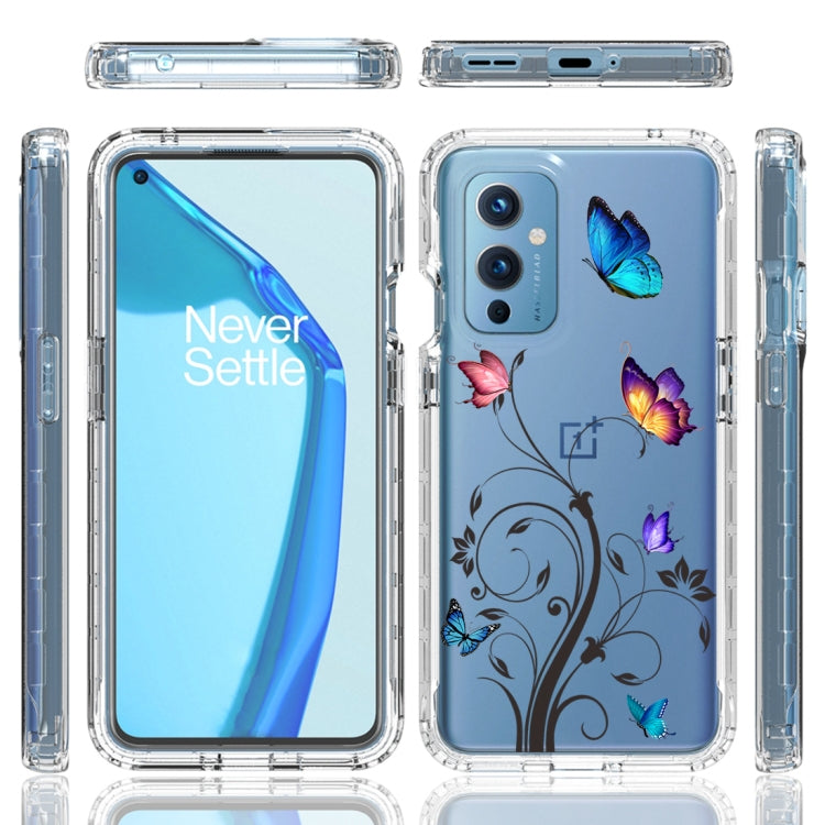 For OnePlus 9 PC+TPU Transparent Painted Phone Case