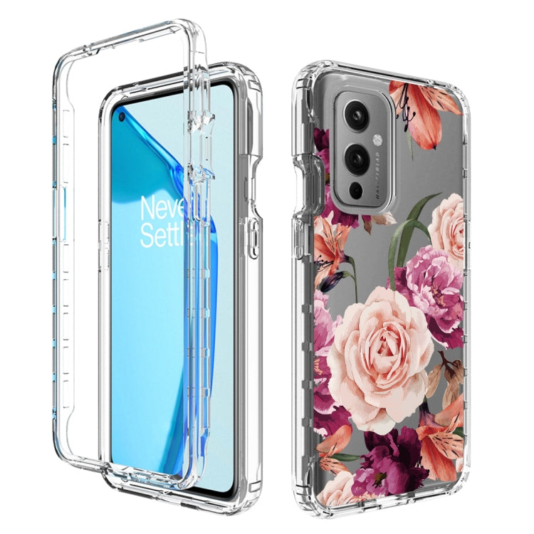 For OnePlus 9 PC+TPU Transparent Painted Phone Case