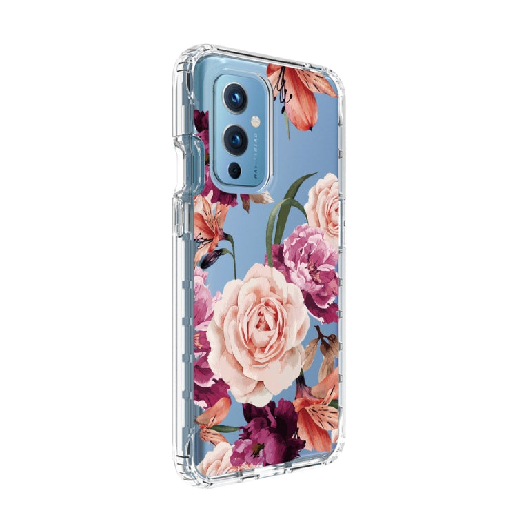 For OnePlus 9 PC+TPU Transparent Painted Phone Case