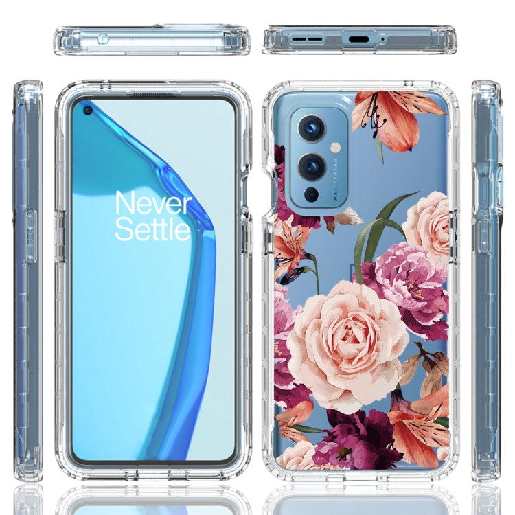 For OnePlus 9 PC+TPU Transparent Painted Phone Case
