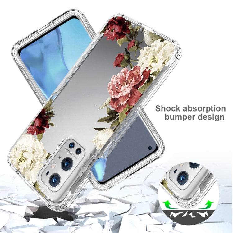 For OnePlus 9 Pro PC+TPU Transparent Painted Phone Case