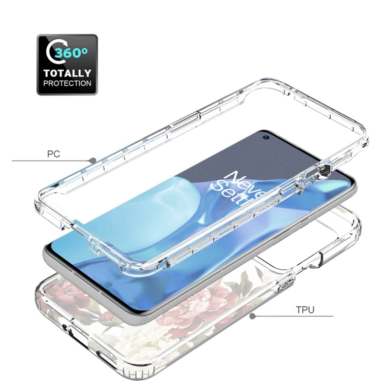 For OnePlus 9 Pro PC+TPU Transparent Painted Phone Case