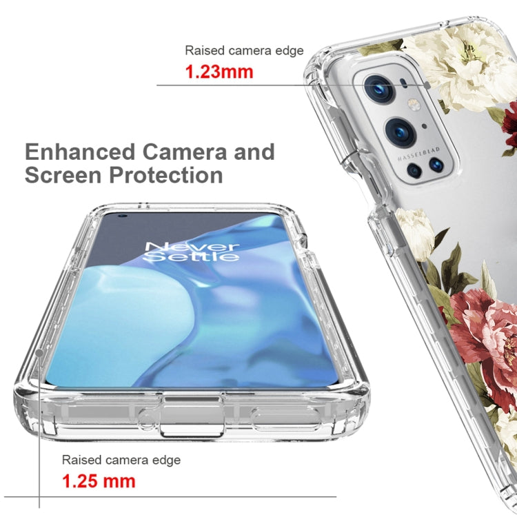 For OnePlus 9 Pro PC+TPU Transparent Painted Phone Case