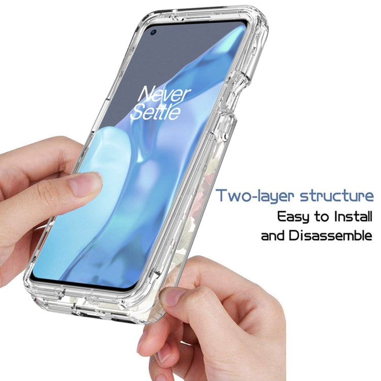 For OnePlus 9 Pro PC+TPU Transparent Painted Phone Case