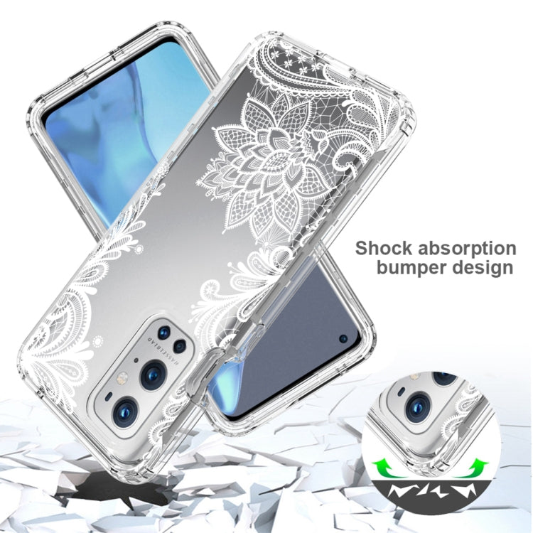 For OnePlus 9 Pro PC+TPU Transparent Painted Phone Case