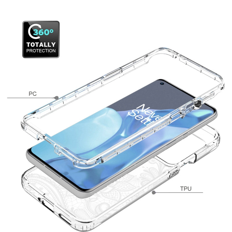 For OnePlus 9 Pro PC+TPU Transparent Painted Phone Case