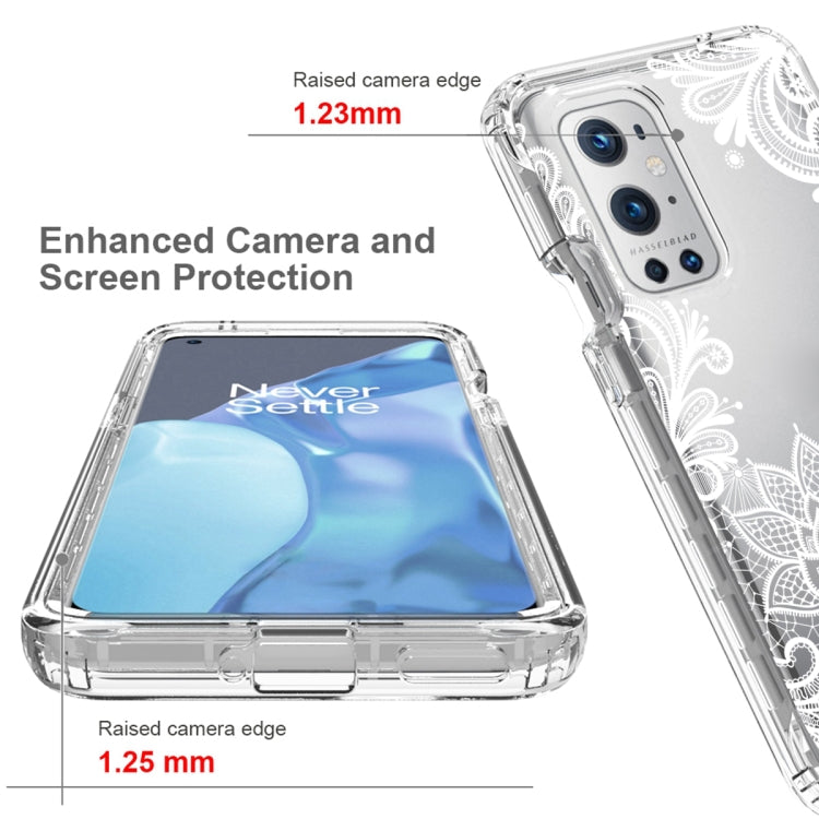 For OnePlus 9 Pro PC+TPU Transparent Painted Phone Case