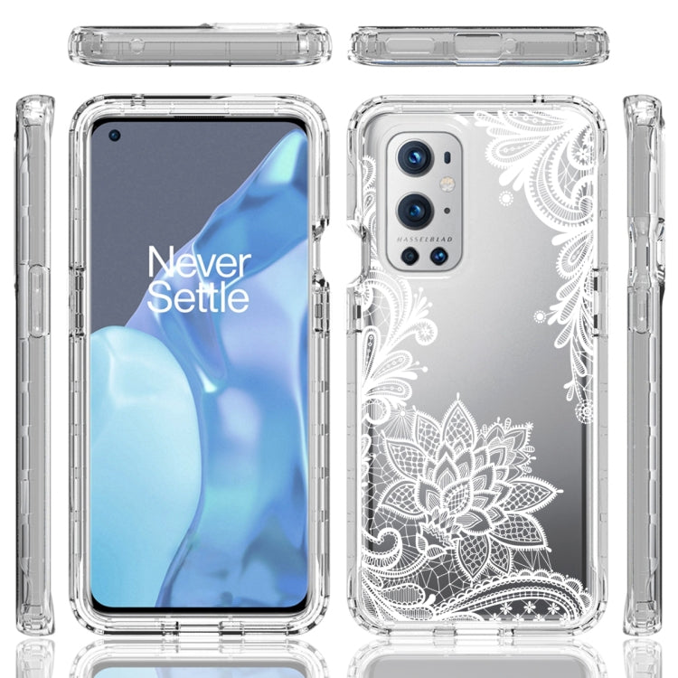 For OnePlus 9 Pro PC+TPU Transparent Painted Phone Case