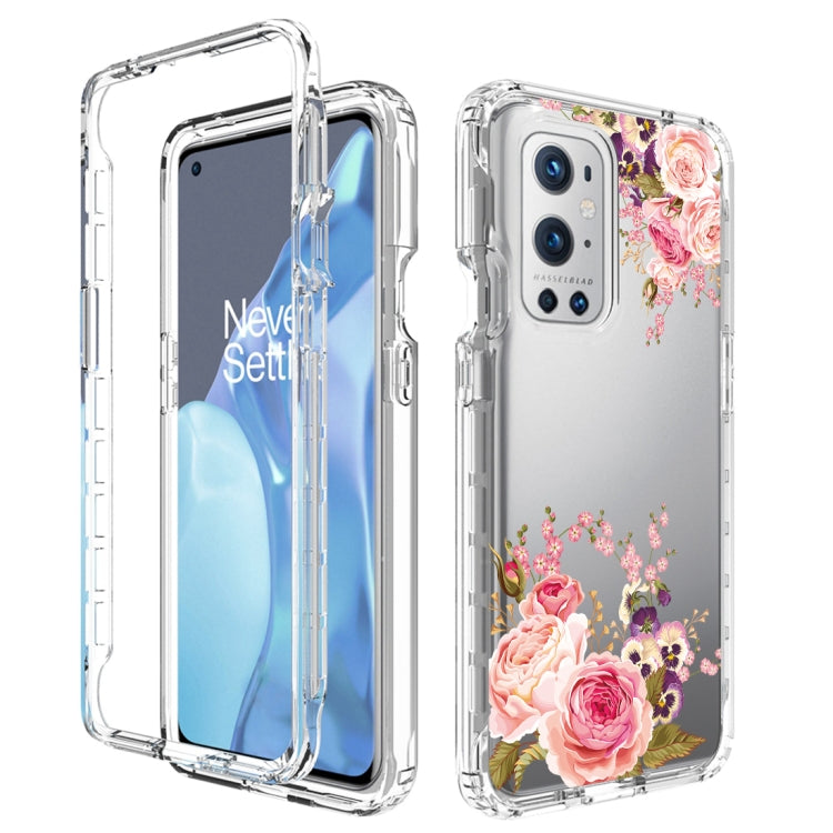 For OnePlus 9 Pro PC+TPU Transparent Painted Phone Case