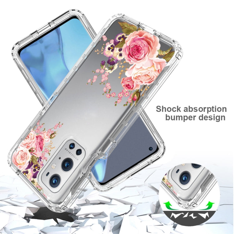 For OnePlus 9 Pro PC+TPU Transparent Painted Phone Case