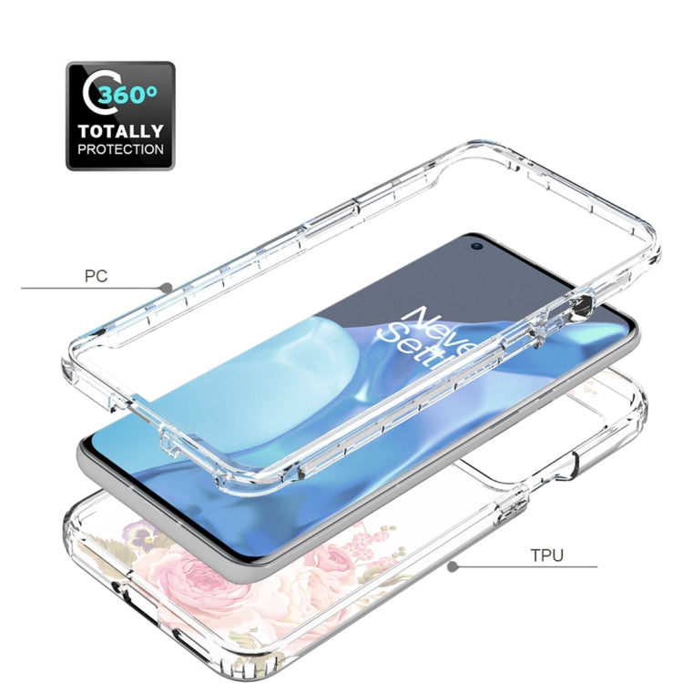 For OnePlus 9 Pro PC+TPU Transparent Painted Phone Case