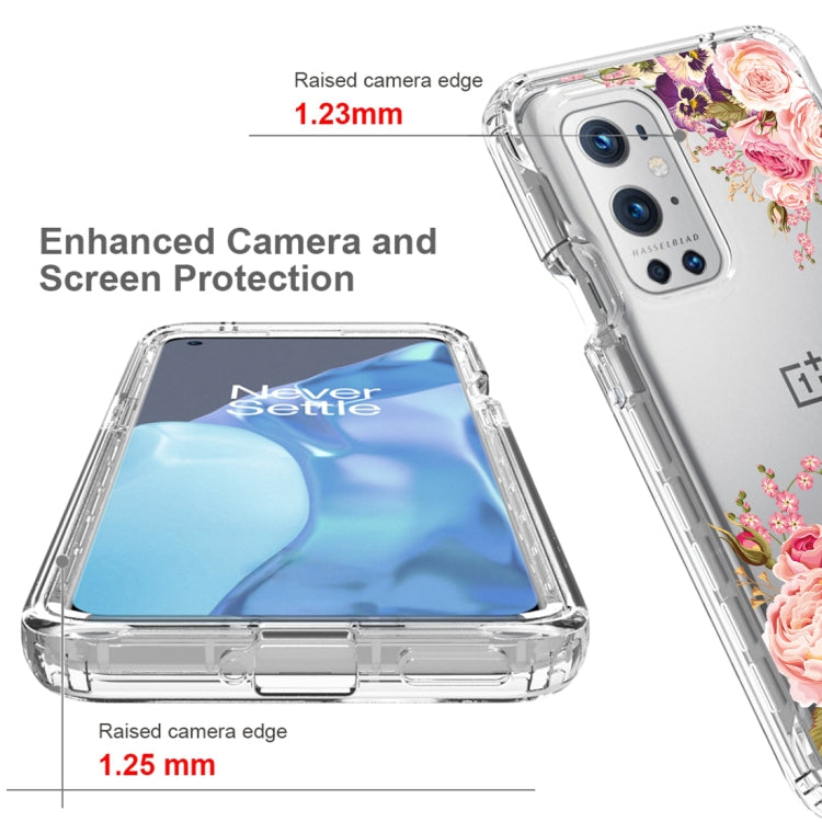 For OnePlus 9 Pro PC+TPU Transparent Painted Phone Case