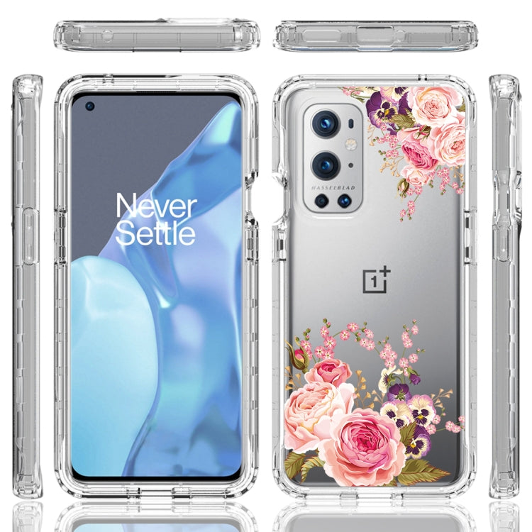 For OnePlus 9 Pro PC+TPU Transparent Painted Phone Case