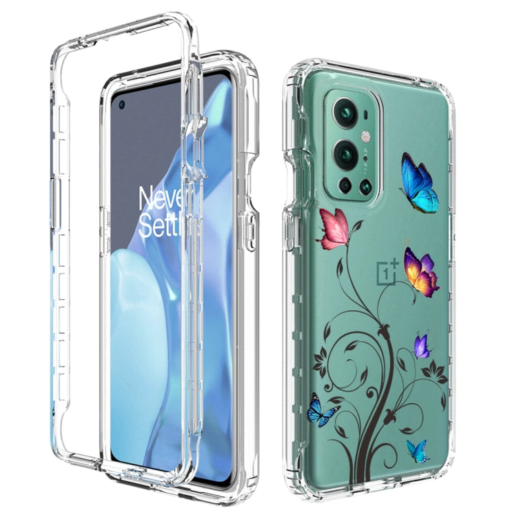 For OnePlus 9 Pro PC+TPU Transparent Painted Phone Case