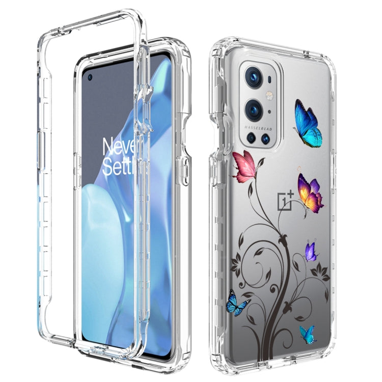 For OnePlus 9 Pro PC+TPU Transparent Painted Phone Case