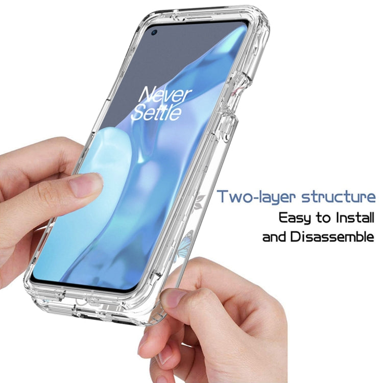 For OnePlus 9 Pro PC+TPU Transparent Painted Phone Case