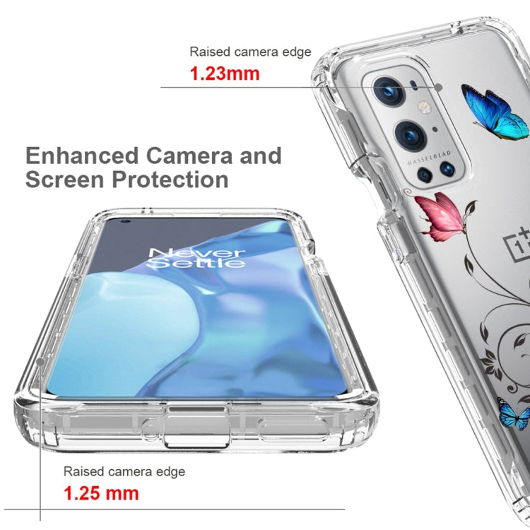 For OnePlus 9 Pro PC+TPU Transparent Painted Phone Case