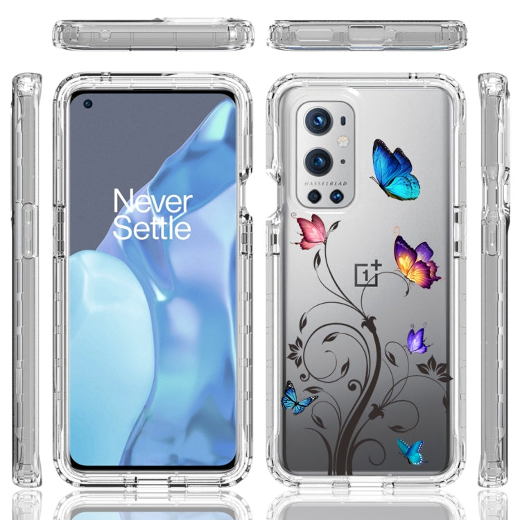 For OnePlus 9 Pro PC+TPU Transparent Painted Phone Case