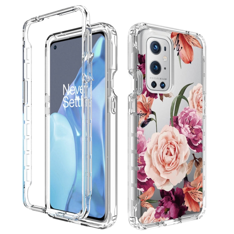 For OnePlus 9 Pro PC+TPU Transparent Painted Phone Case