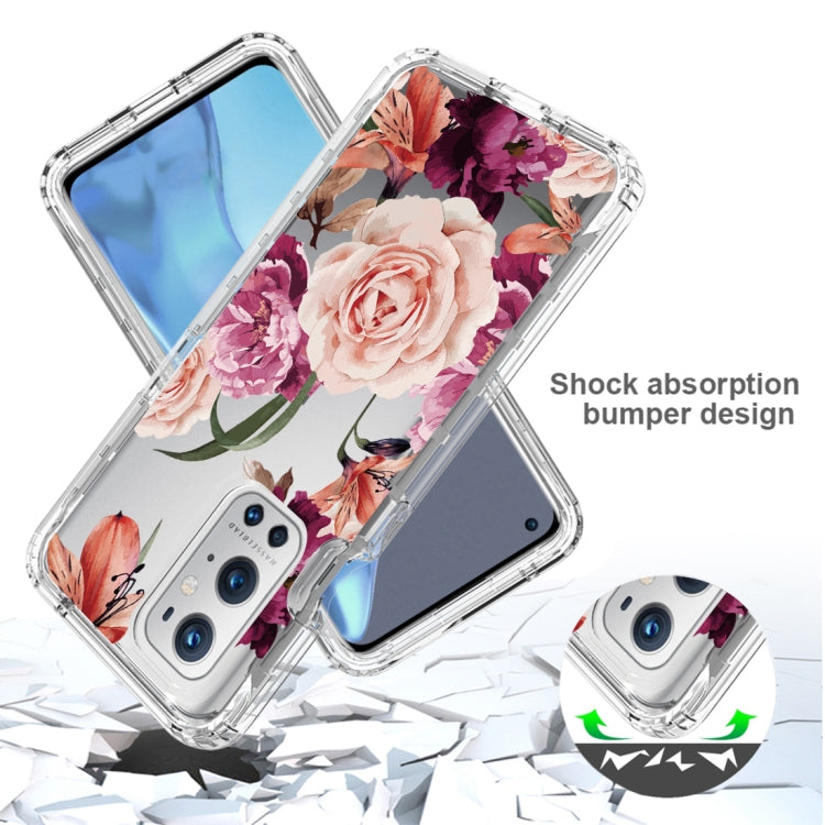 For OnePlus 9 Pro PC+TPU Transparent Painted Phone Case