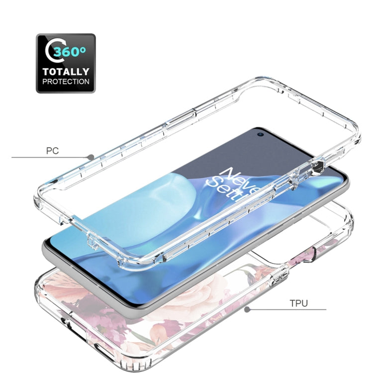 For OnePlus 9 Pro PC+TPU Transparent Painted Phone Case