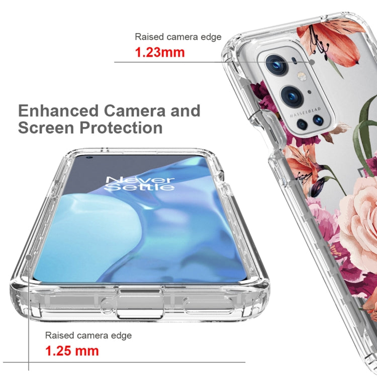 For OnePlus 9 Pro PC+TPU Transparent Painted Phone Case