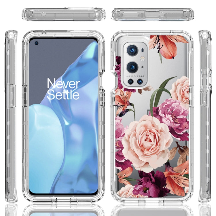 For OnePlus 9 Pro PC+TPU Transparent Painted Phone Case